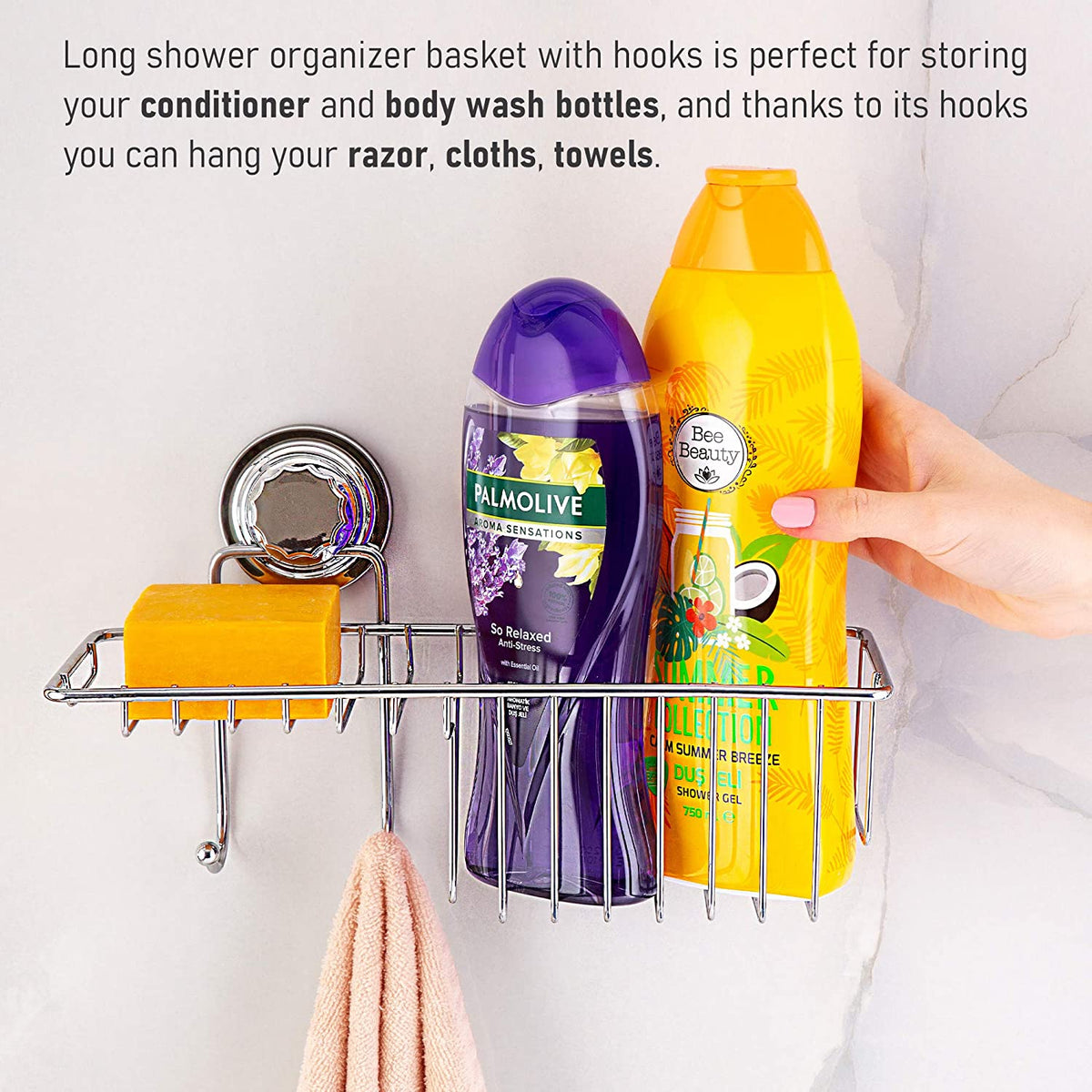 Shower Caddy with Vacuum Suction Cups – Canopus USA