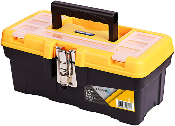 CANOPUS Plastic Tool Box, 13 inch Portable Tool Box
