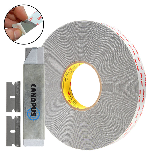 3M Double Sided Foam Tape,5 yd L,2 W 4004